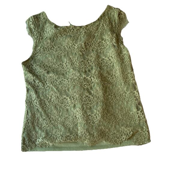 The Limited Scandal Collection Handler Pant Sage Green Sz 12 / Crochet Top L - Picture 16 of 16